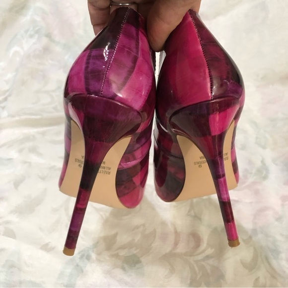 Kayleen by Los Angeles Pink Multi Man Made Patent High Heel Pumps size 9 - Picture 8 of 14